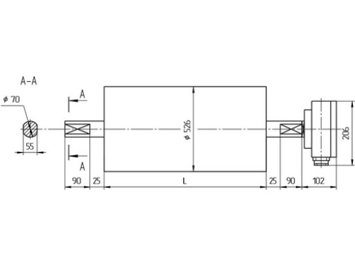 Мотор-барабан конвейерный