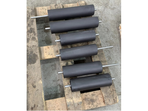 Ролики конвейерные обрезиненные