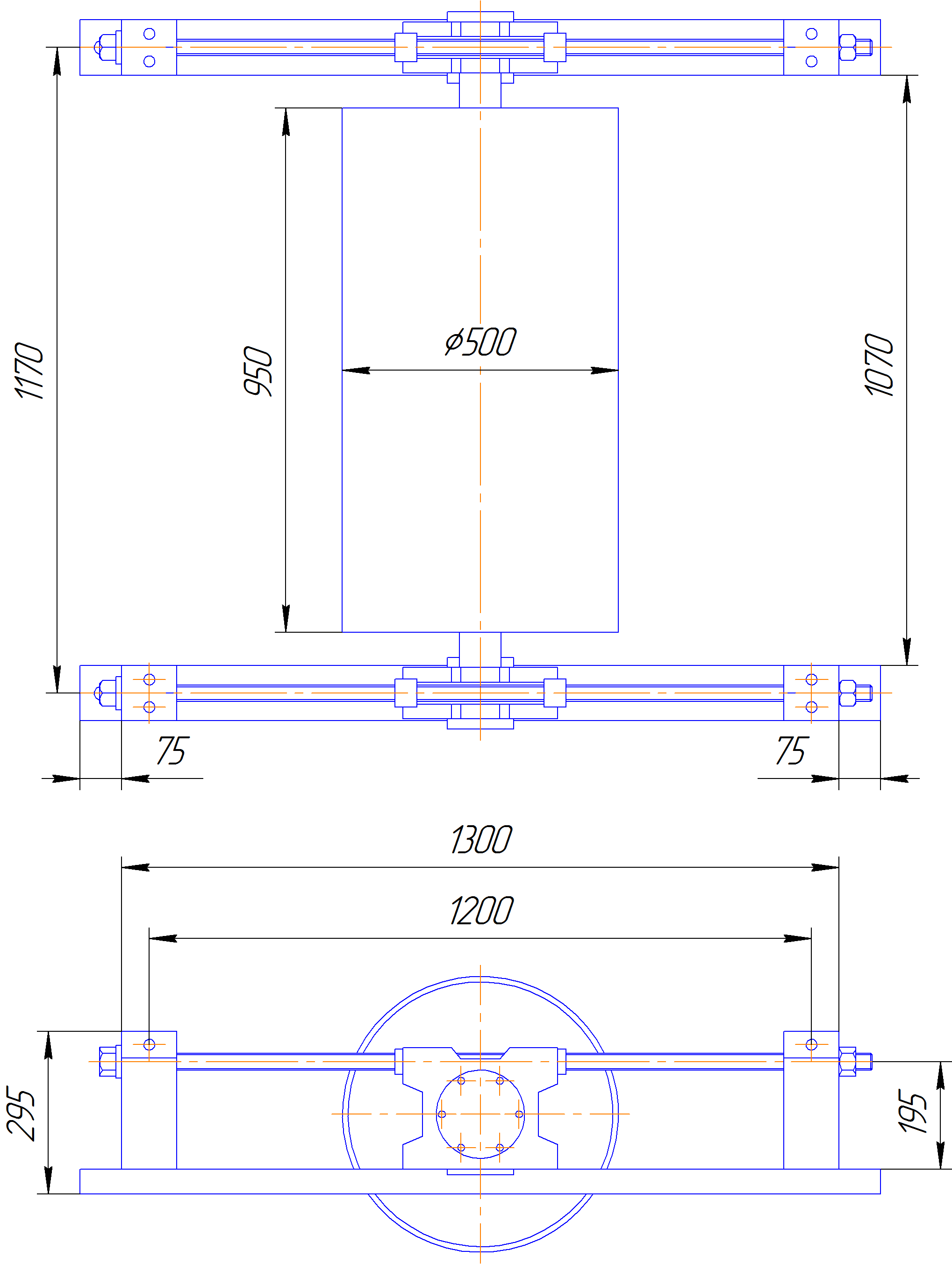 Натяжная станция ленточного конвейера чертеж Натяжная станция ленточного конвейера чертеж